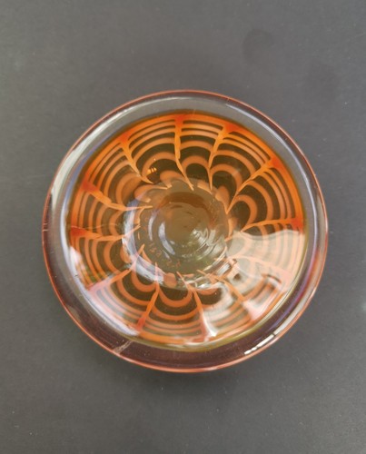 Midcentury kleiner glasteller - kleiner,