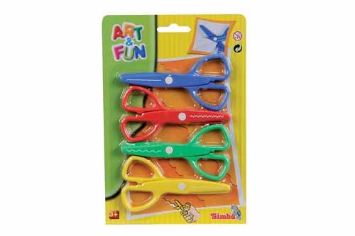 Kinder bastelscheren 4er set - kinder,